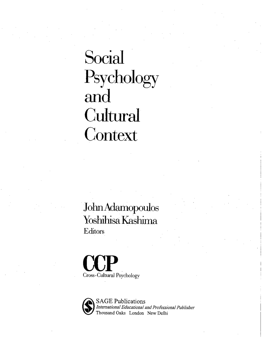 psychology essay social context