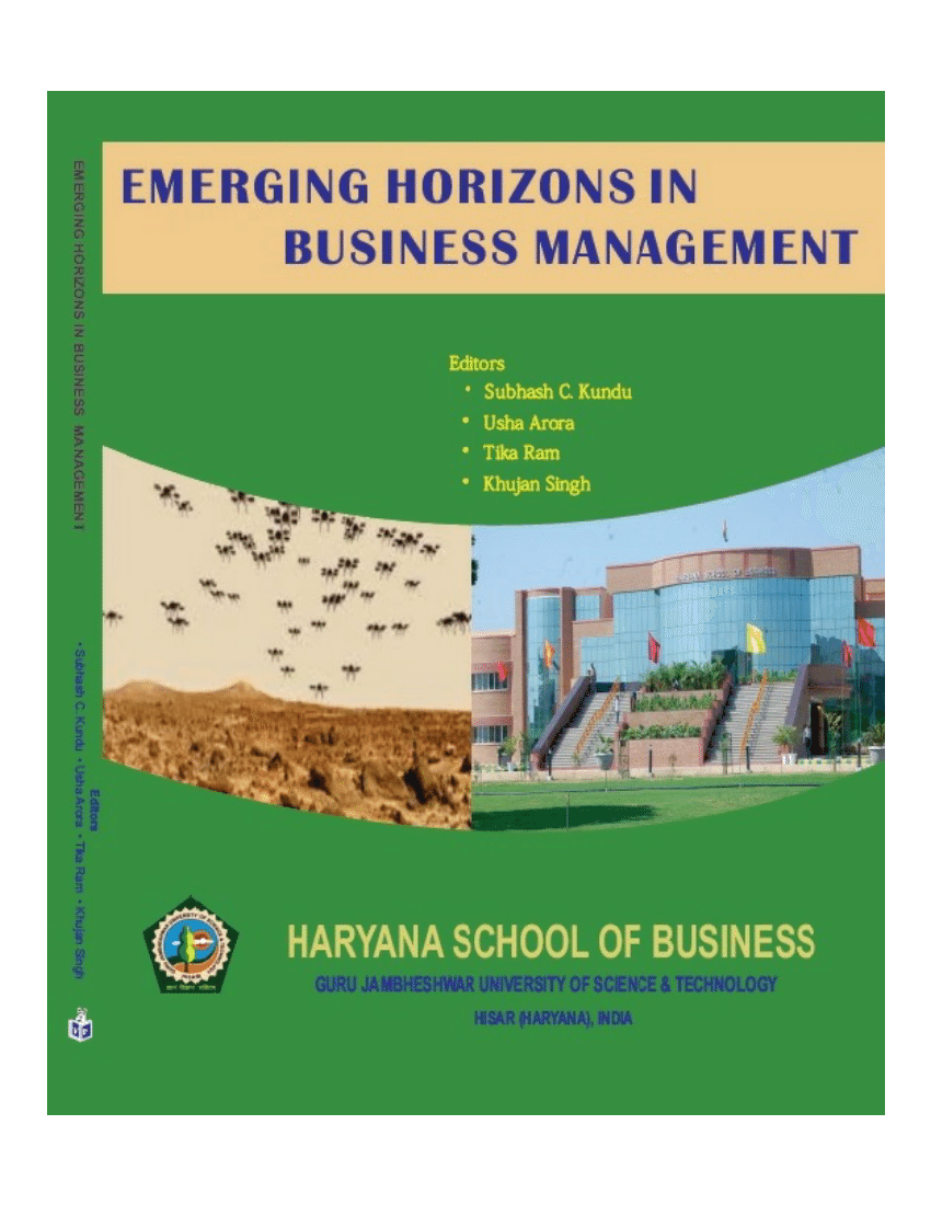 (PDF) Emerging Horizons in Business Management