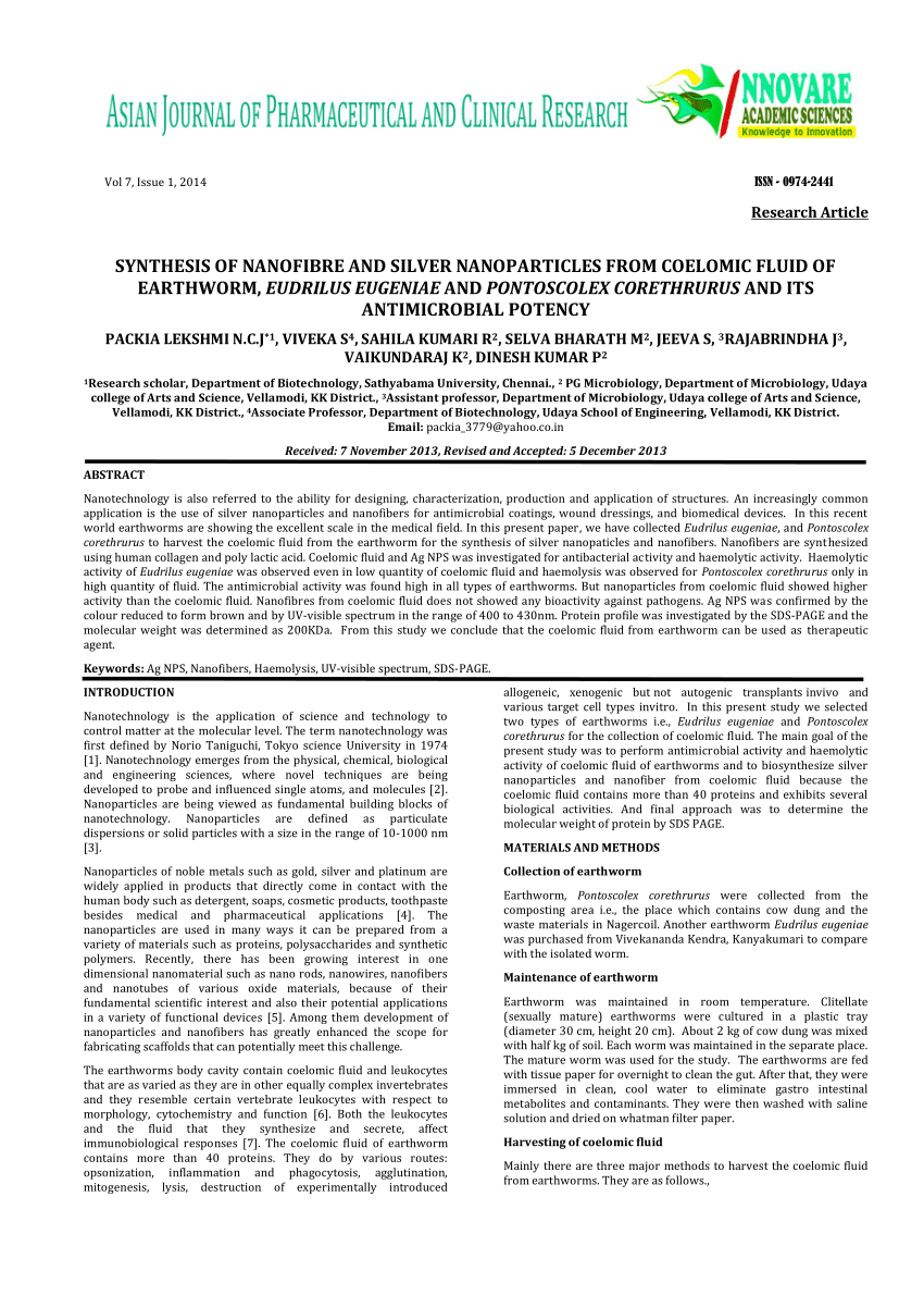 Eco-Taxonomic Profile of an Iconic Vermicomposter — the 'African  Nightcrawler' Earthworm, Eudrilus eugeniae (Kinberg, 1867)