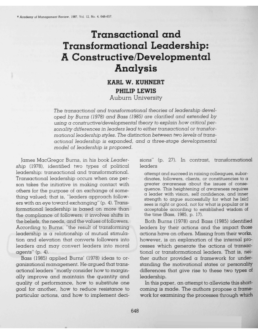 phd thesis in leadership