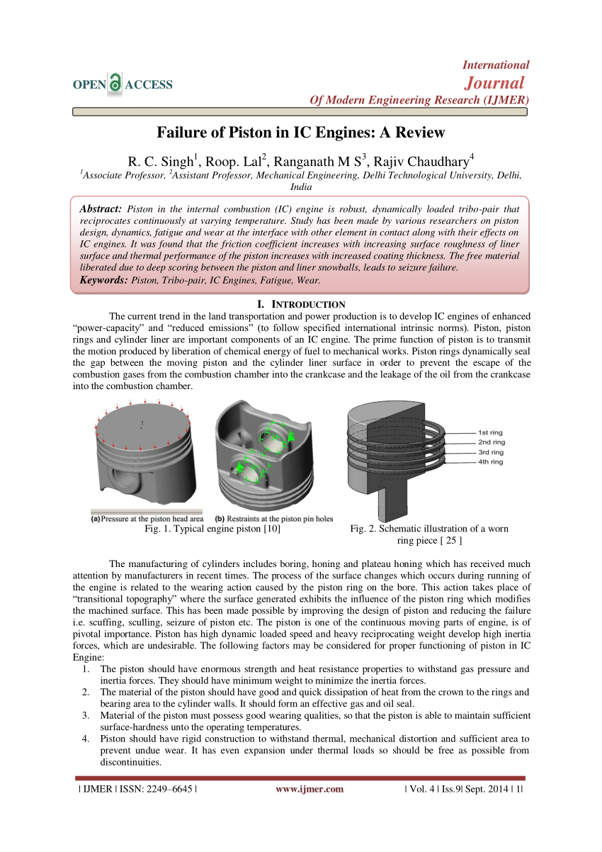 journals on ic engines pdf
