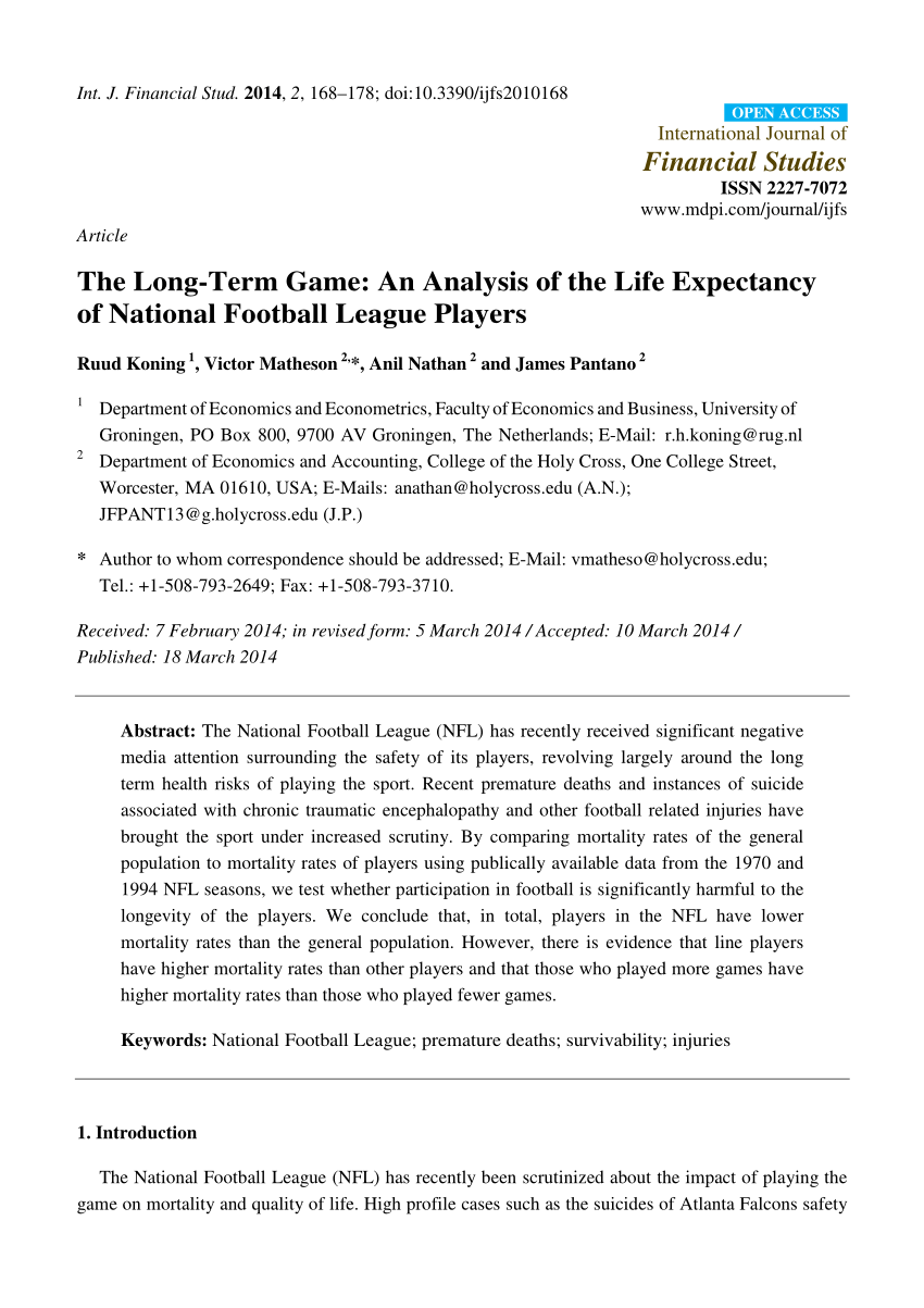 Pdf The Long Term Game An Analysis Of The Life Expectancy