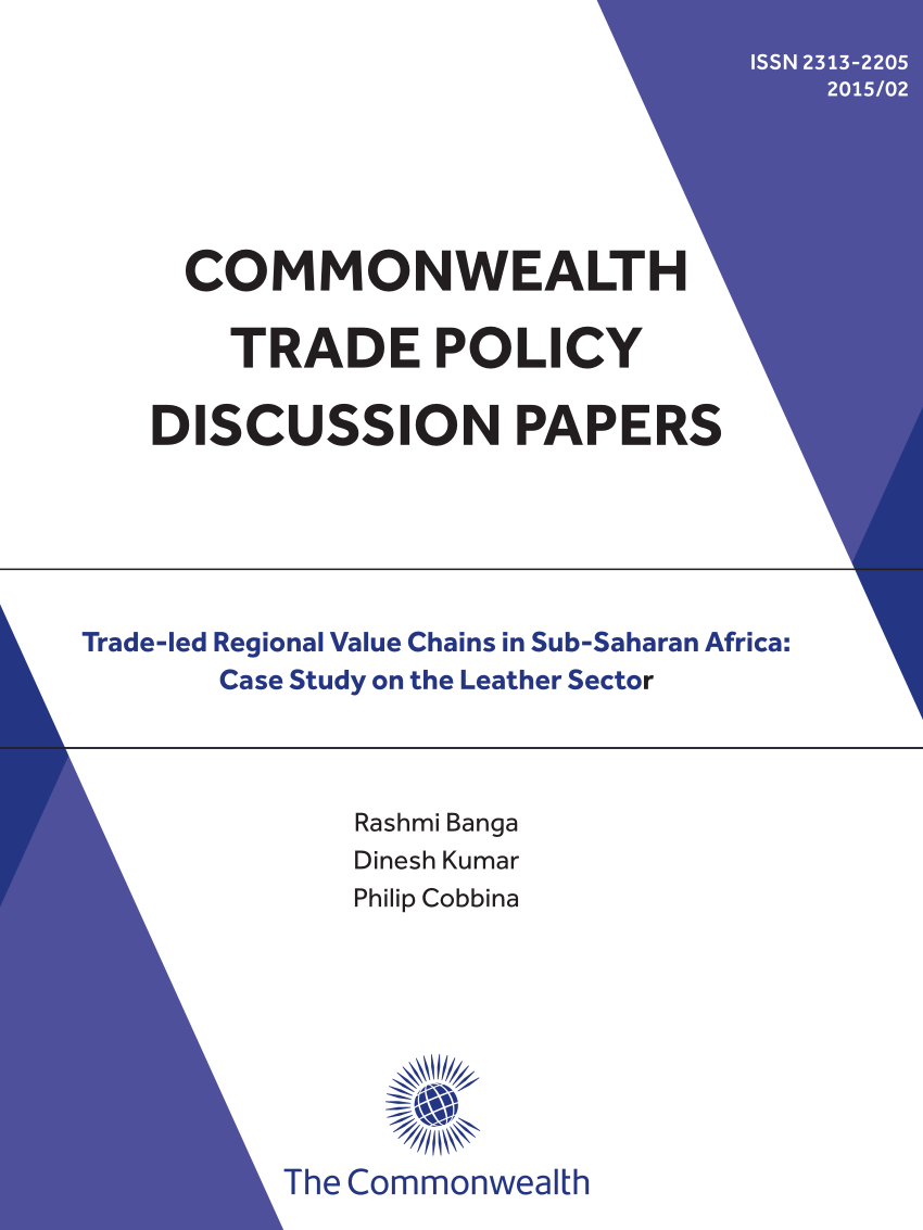 PDF) Trade-led Regional Value Chains in Sub-Saharan Africa: Case
