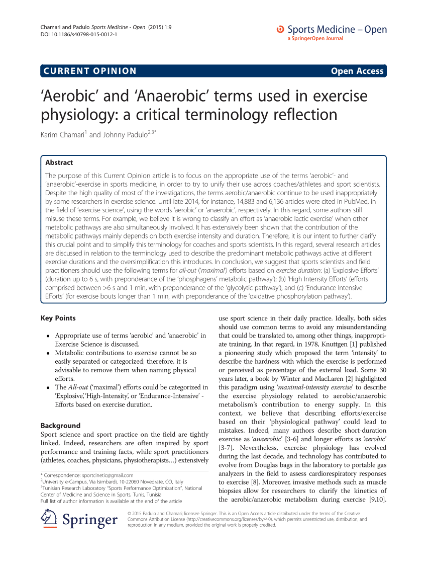 essay about aerobic exercise