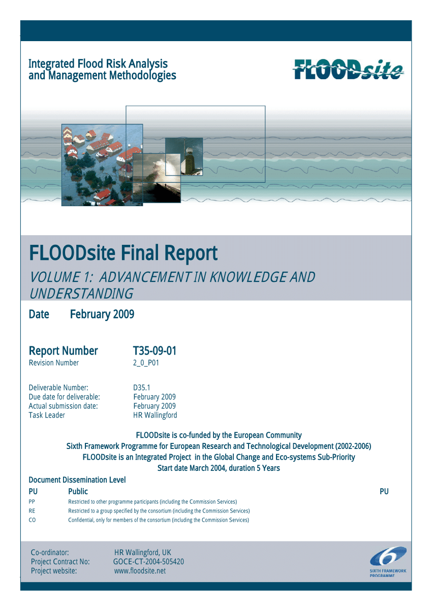 Floodsite: Integrated Flood Risk Analysis and Management Methodologies