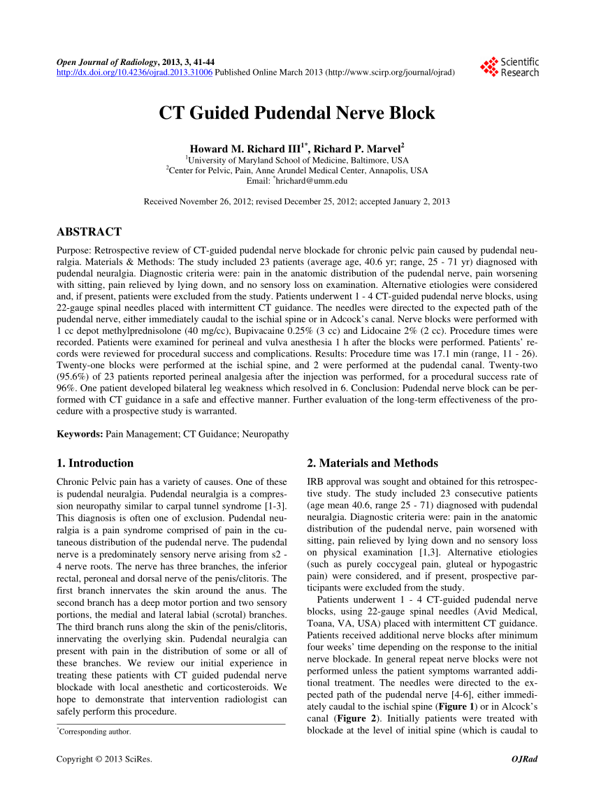 Pudendal Nerve Block - Imaging Glossary - Patients - UR Medicine Imaging  Sciences (Radiology) - University of Rochester Medical Center