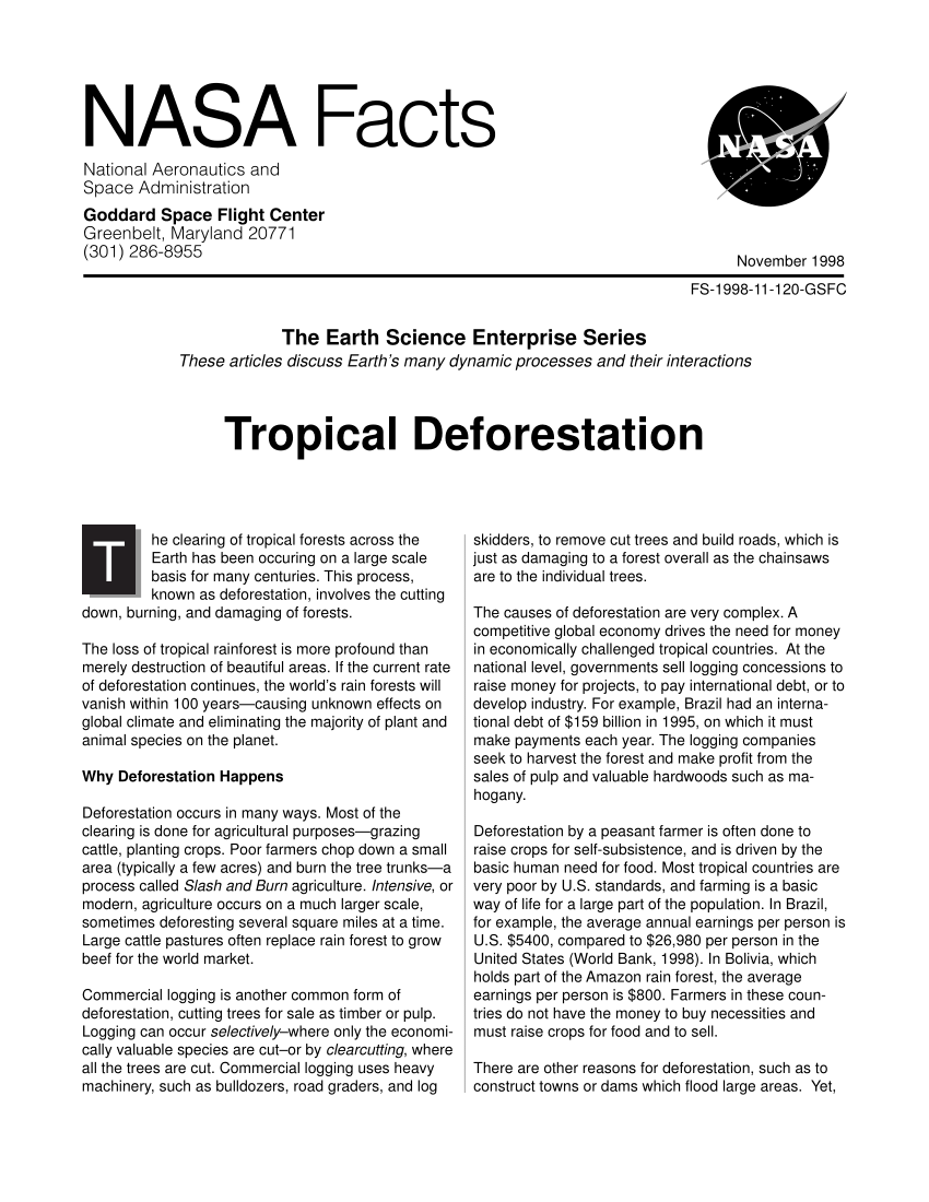 research paper on deforestation pdf