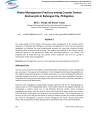 (PDF) Waste Management Practices among Counter Service Restaurants in