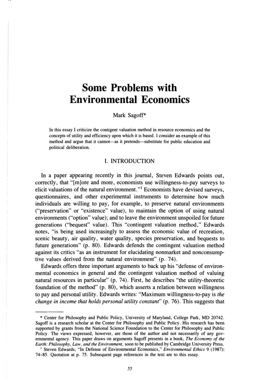 environmental economics thesis topics