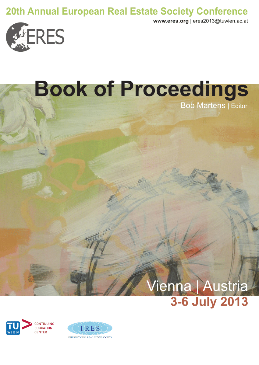 Pdf Eres 13 Book Of Proceedings