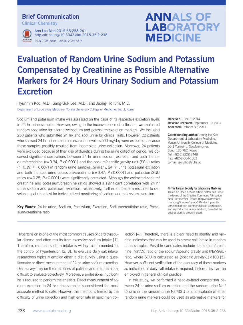 random urine sodium normal range