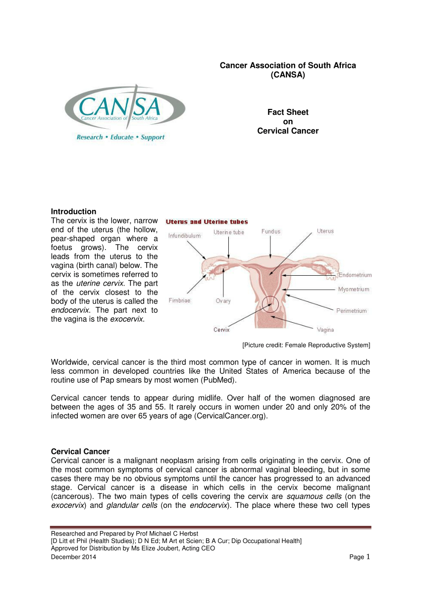 thesis on cervical cancer