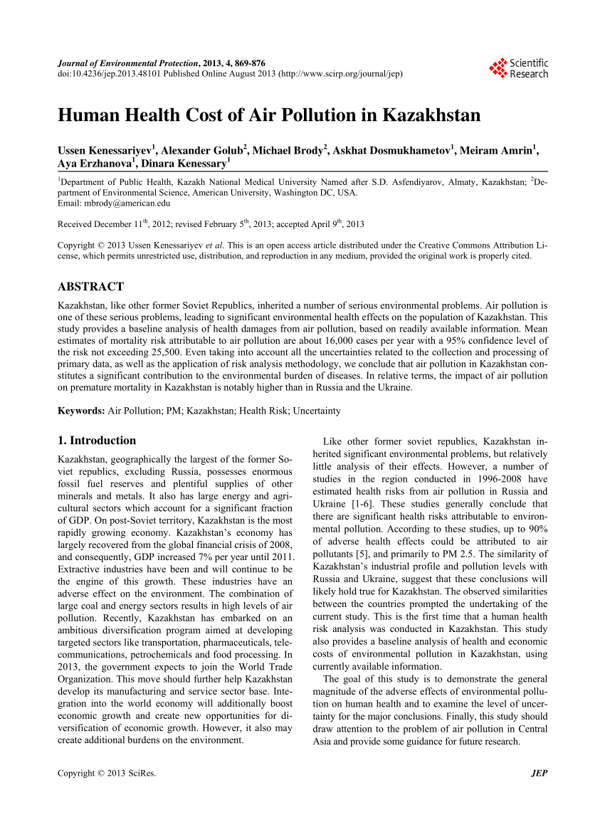 Ecological problems of kazakhstan essay