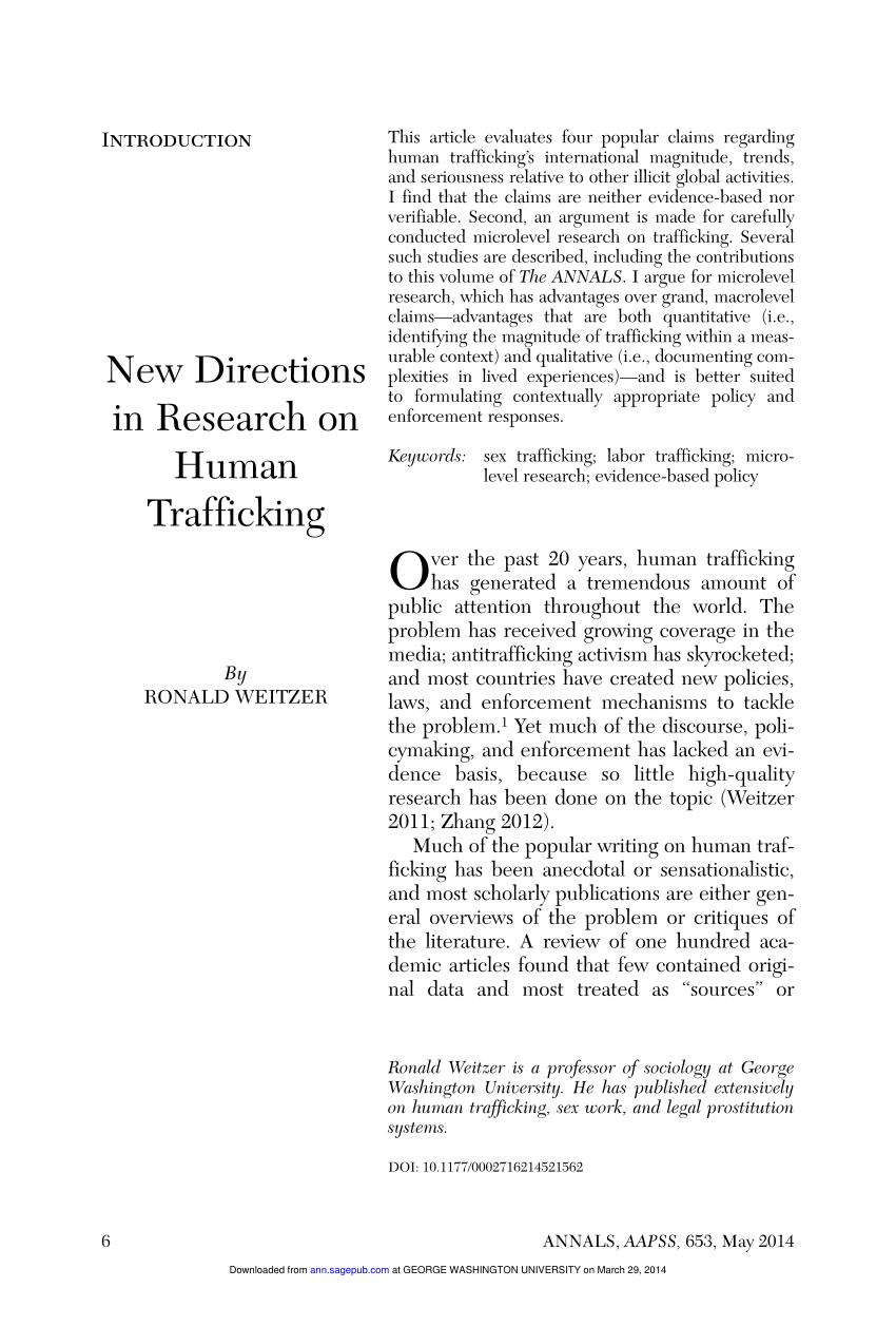 human trafficking applying research theory and case studies pdf