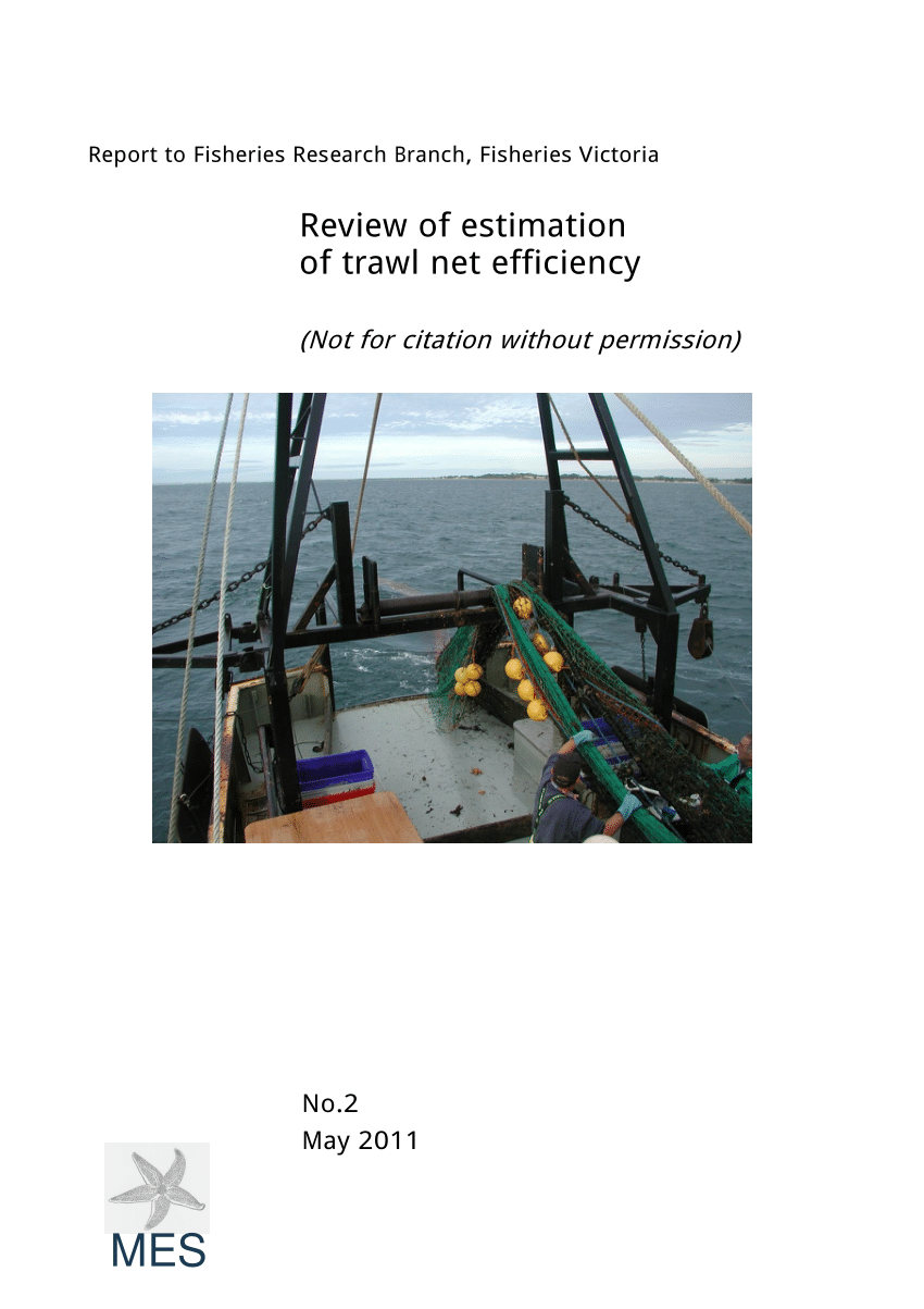 PDF) Review of estimation of trawl net efficiency