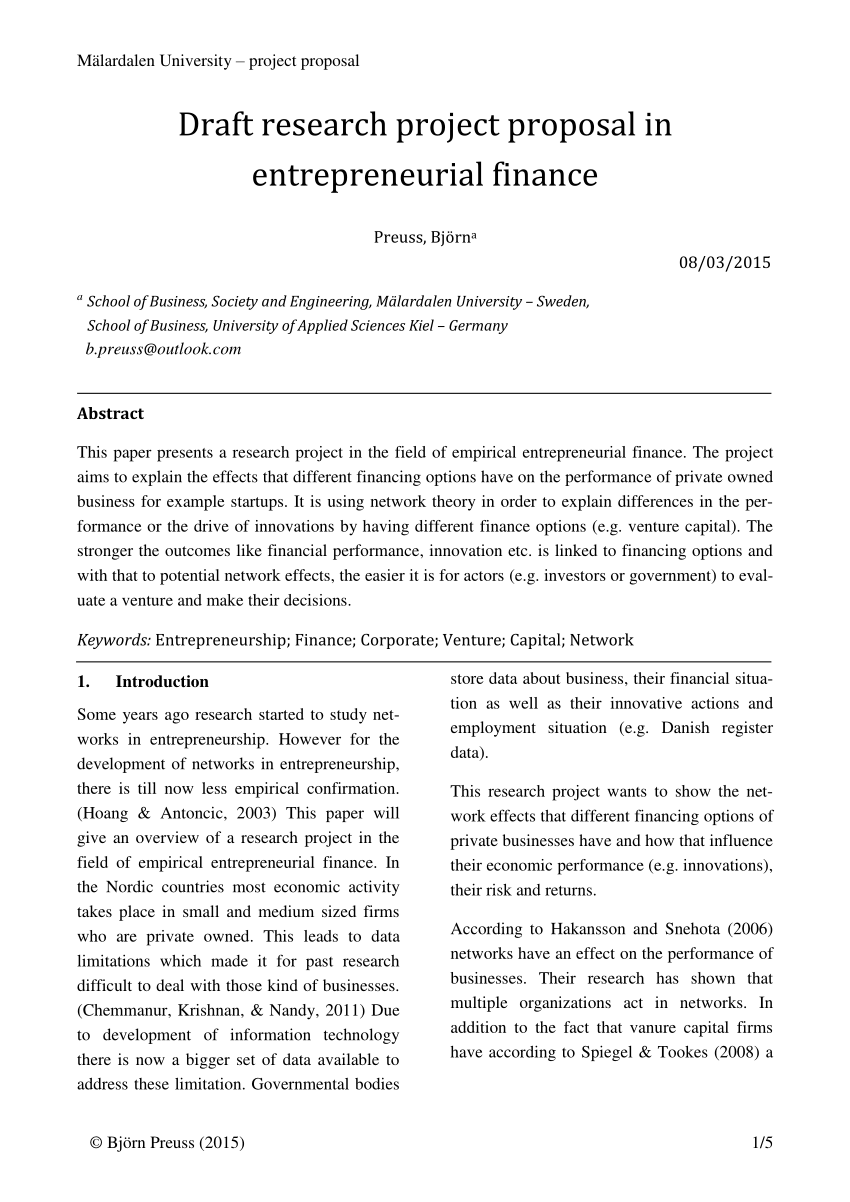  Abstract Research Proposal Abstract Of A Research Proposal 2019 03 05