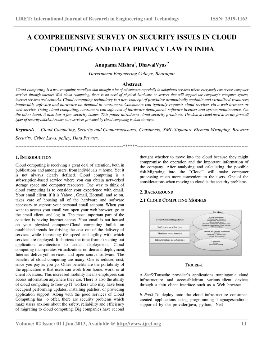 research paper on privacy issues
