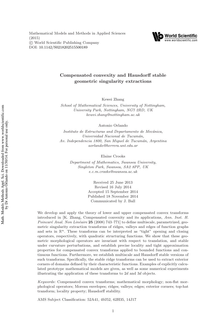 PDF) Compensated convexity and Hausdorff stable geometric ...