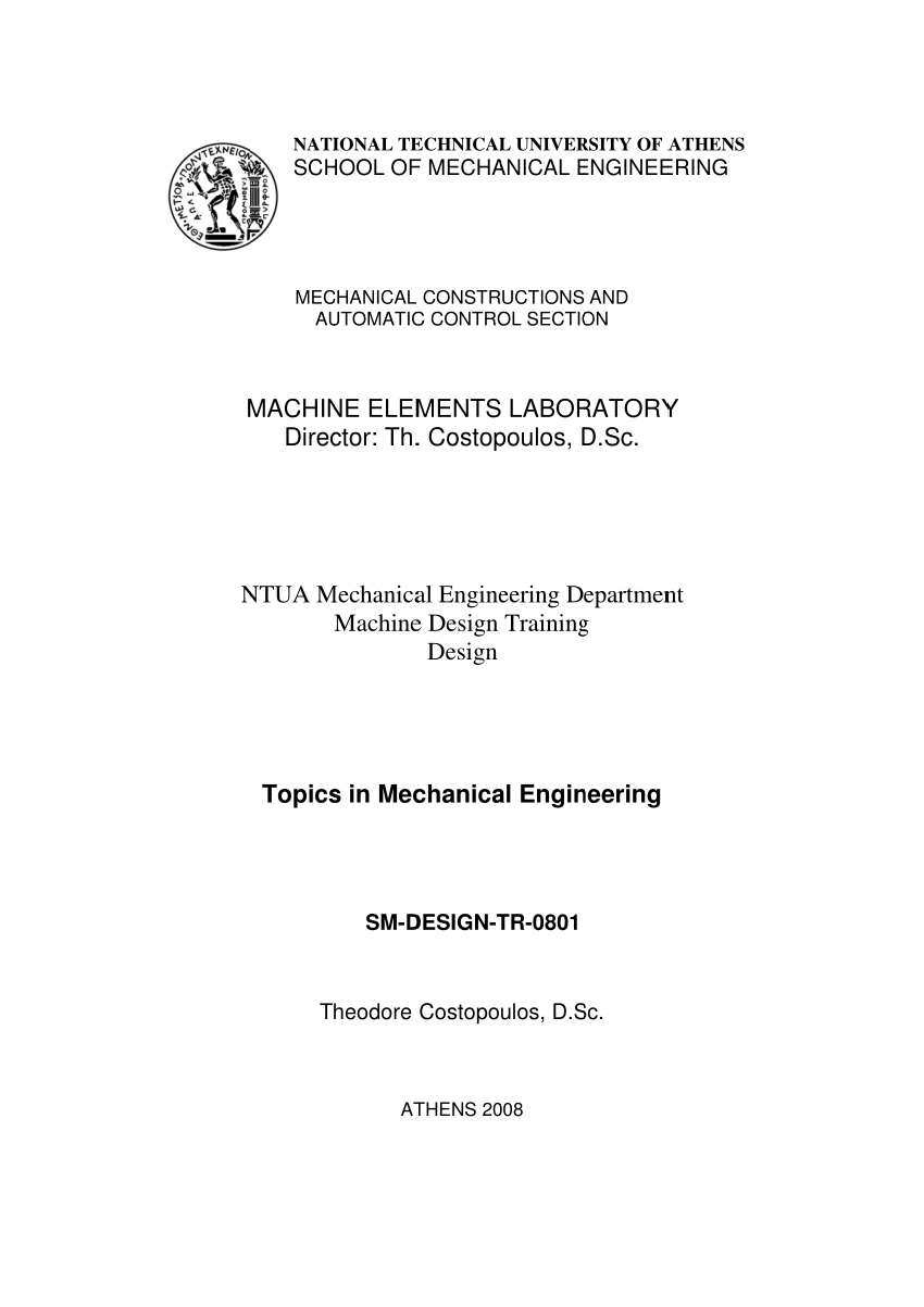 research titles for mechanical engineering students