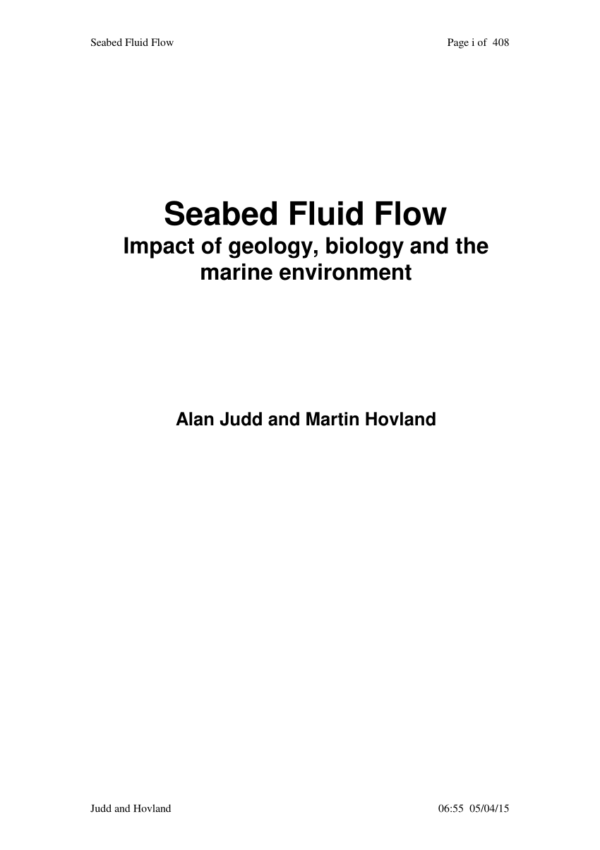 PDF) Seabed Fluid Flow: The Impact on 