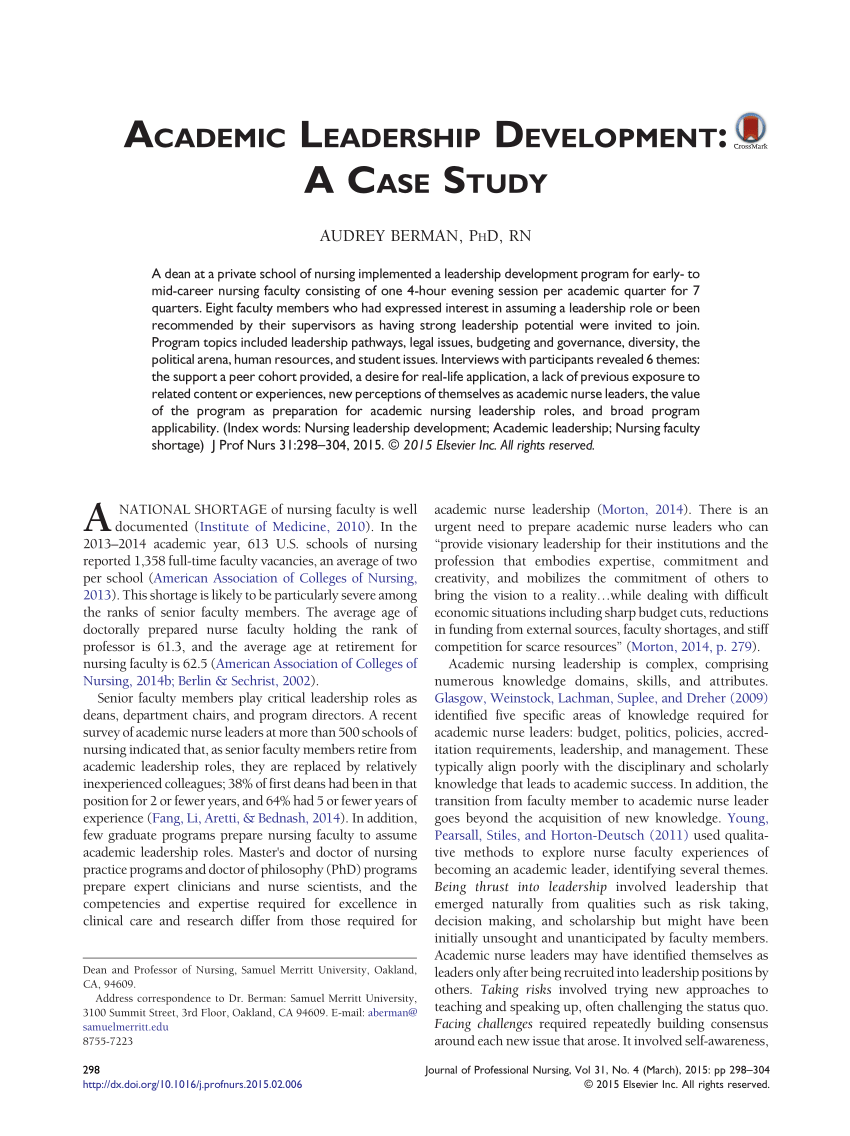 leadership case study pdf