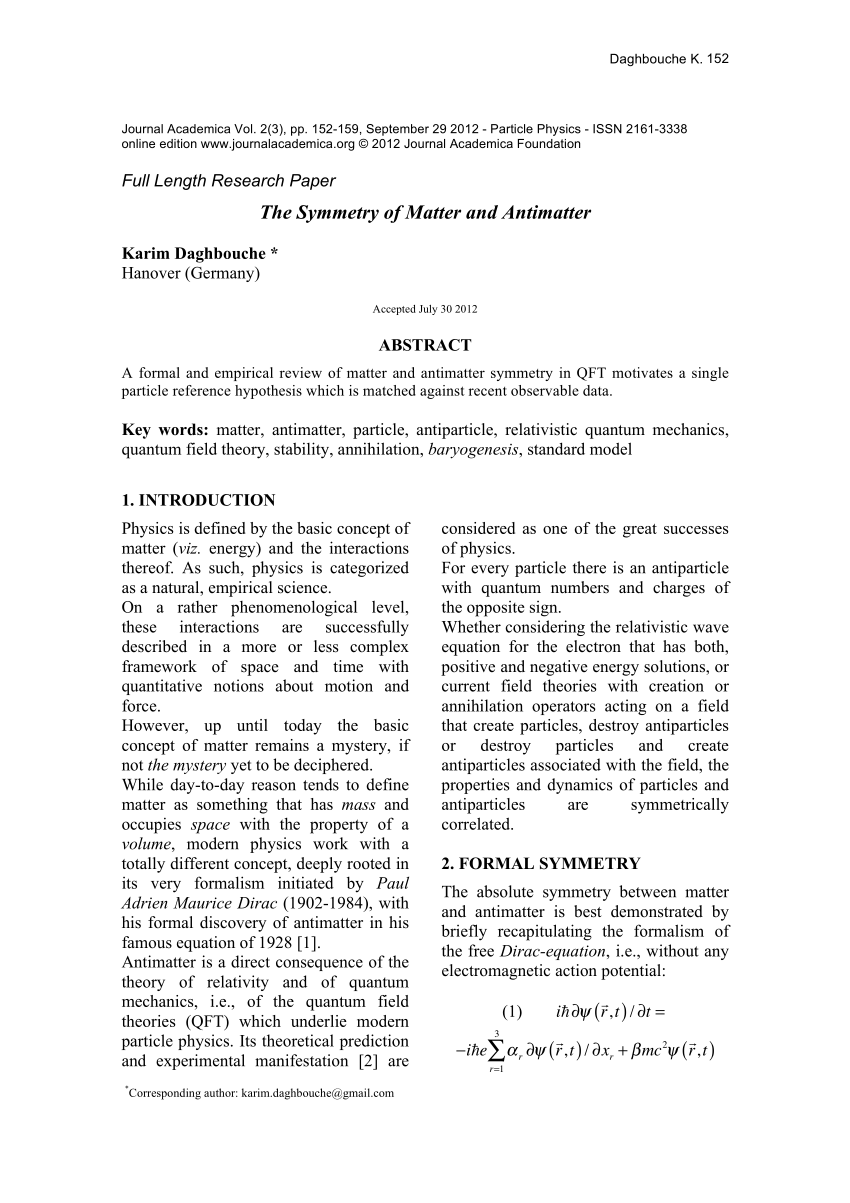 antimatter research paper