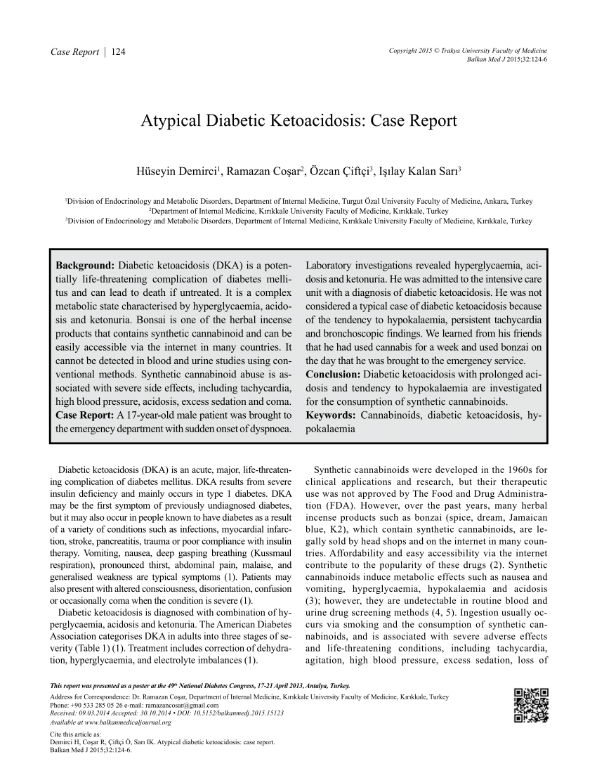 diabetic ketoacidosis case study examples