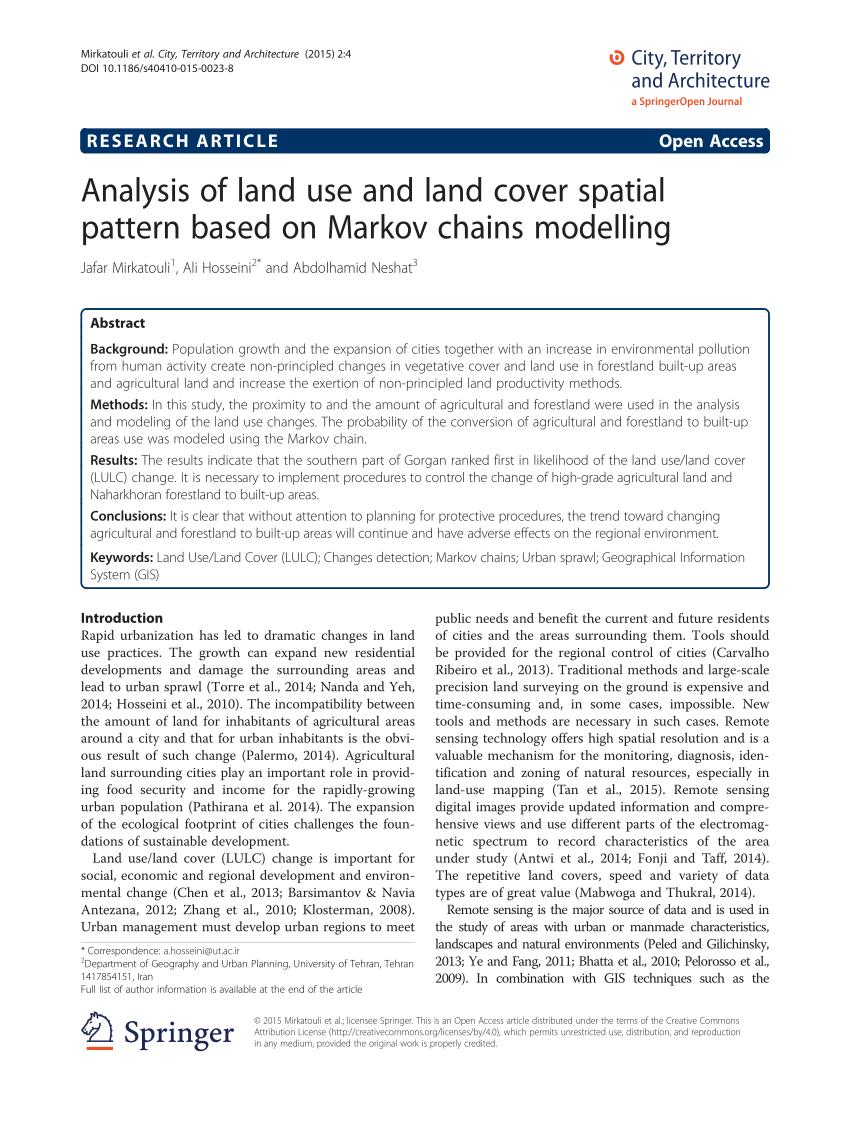 land cover thesis