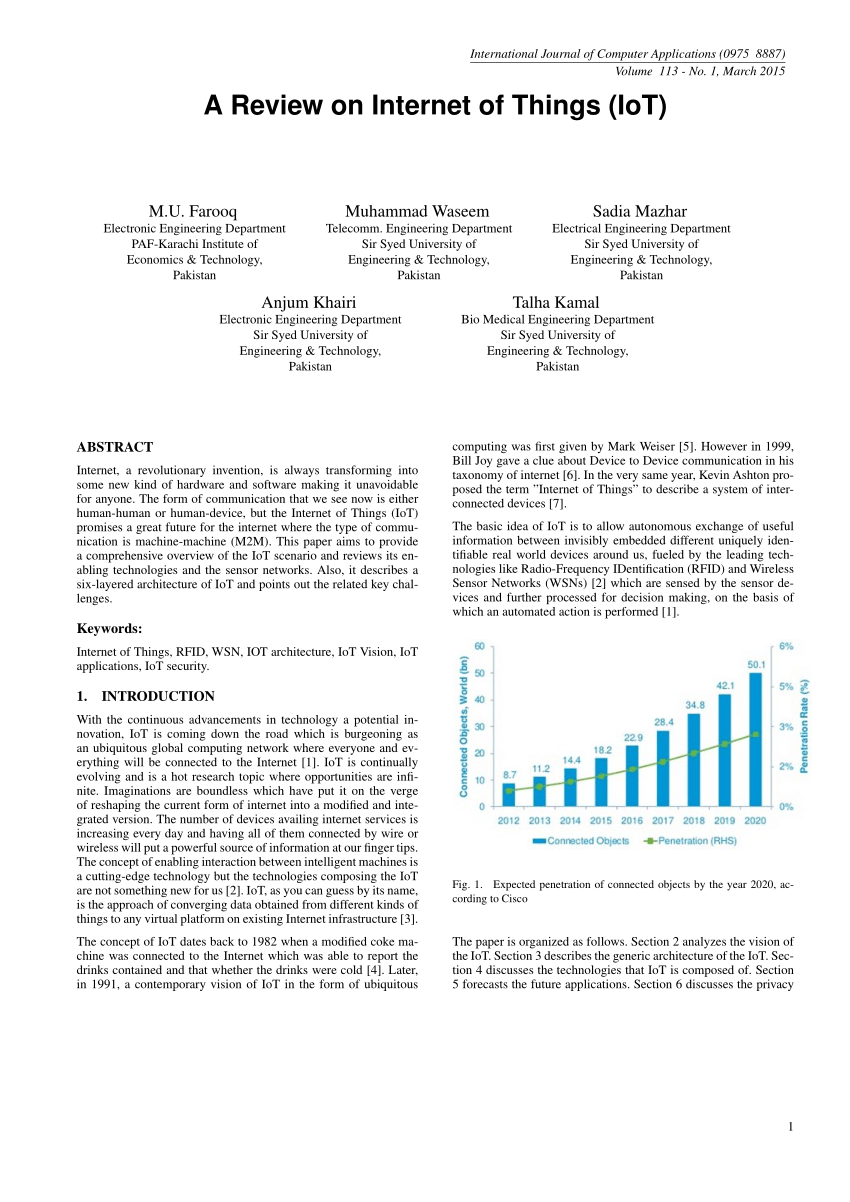 research paper on internet of things