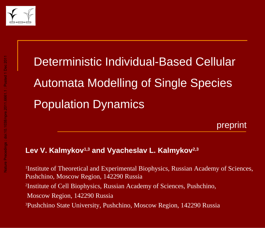 single species population dynamics calculator