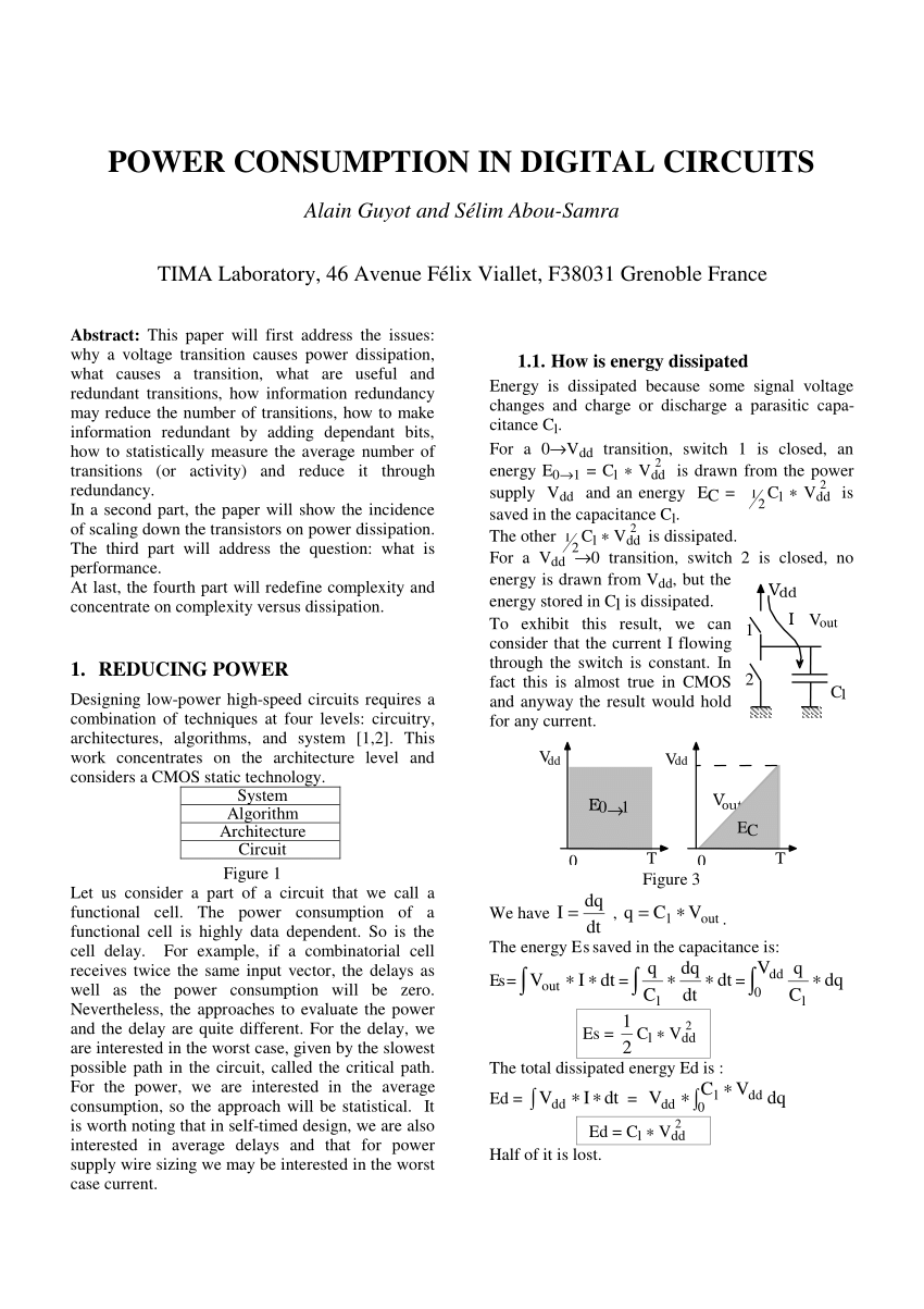 research papers on power consumption