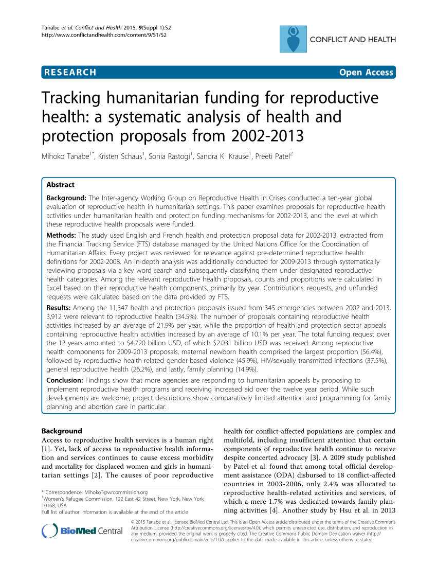 research proposal on reproductive health