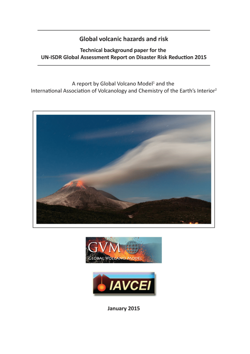 PDF) Global volcanic hazards and risk: Technical background paper