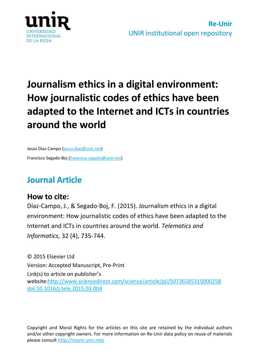 case study on media ethics