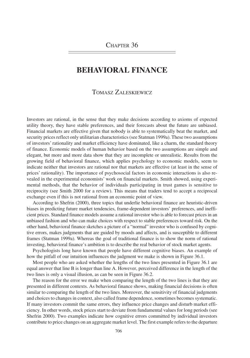 dissertation behavioural finance
