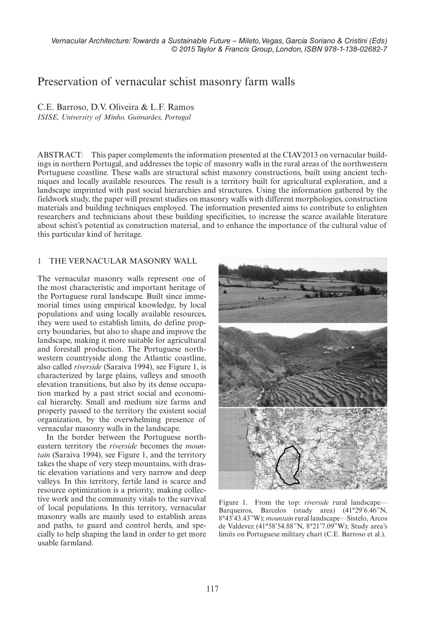 Pdf Preservation Of Vernacular Schist Masonry Farm Walls