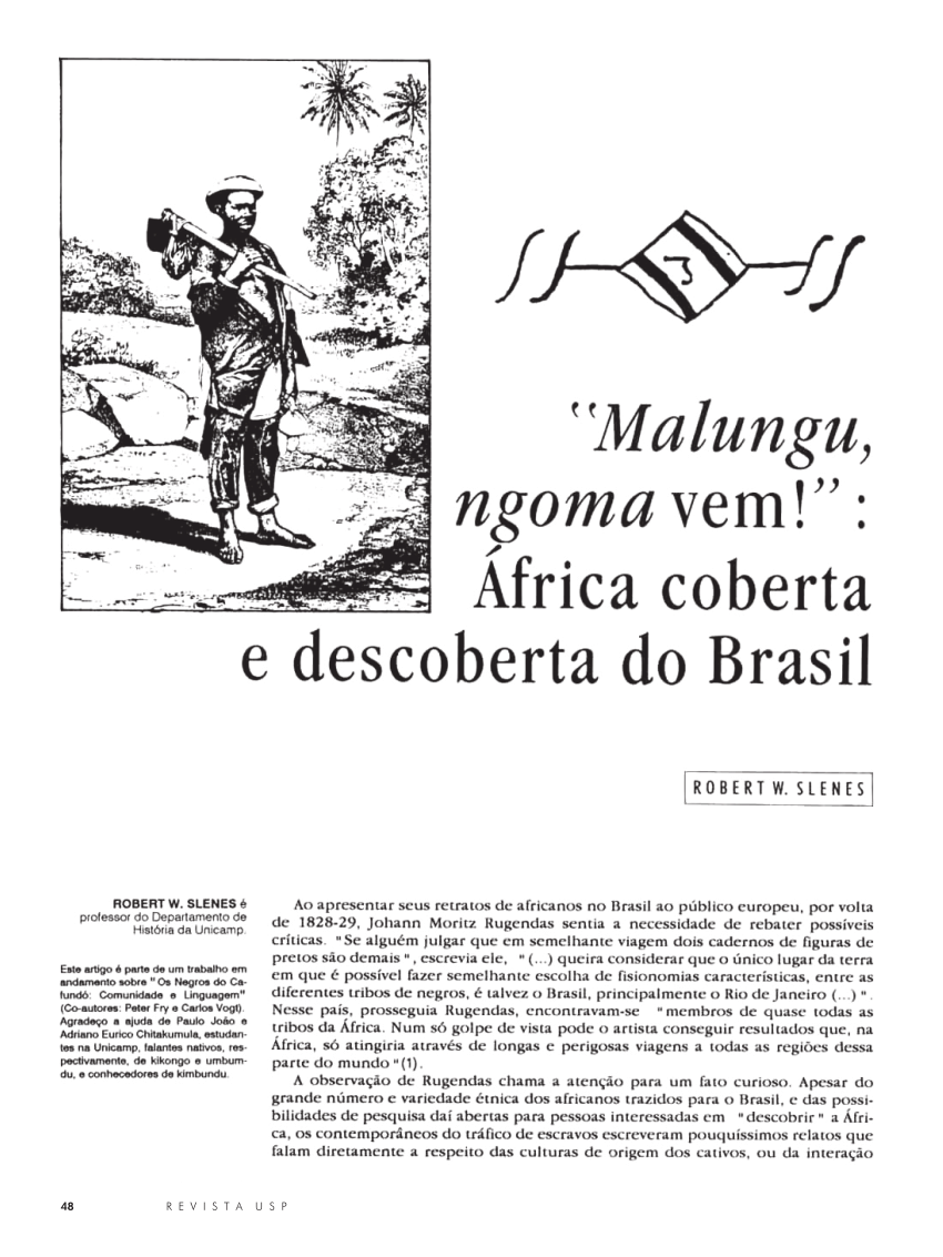 PDF) Desenhando corpos, construindo liberdades: uma prosopografia das fugas  no Rio de Janeiro