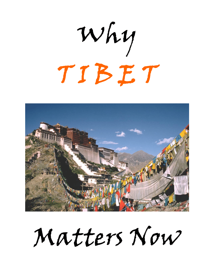 Pdf Why Tibet Matters Now