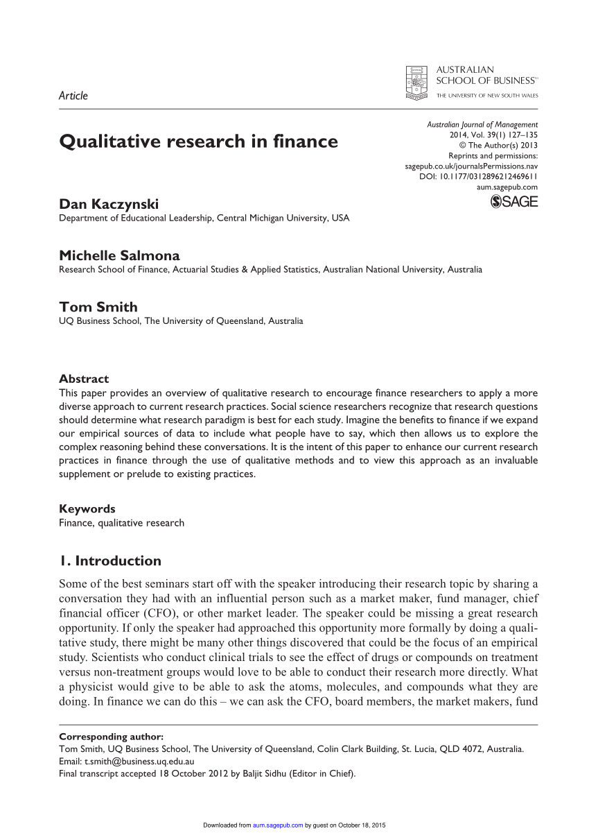 research paper in finance pdf