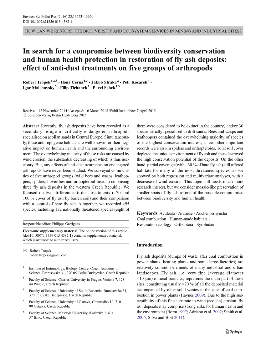 Pdf In Search For A Compromise Between Biodiversity Conservation