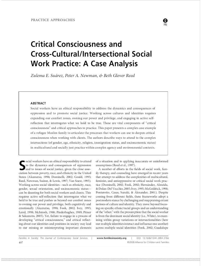 critical consciousness essay