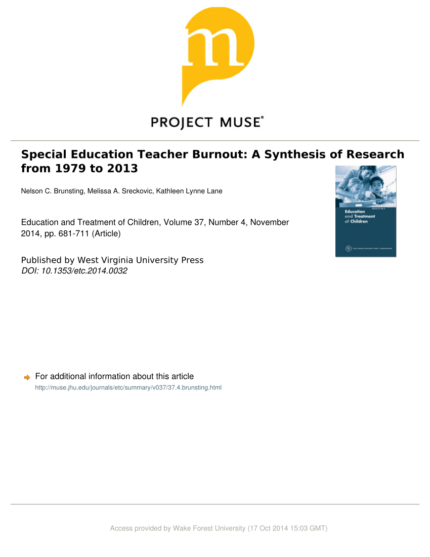 teacher burnout dissertation