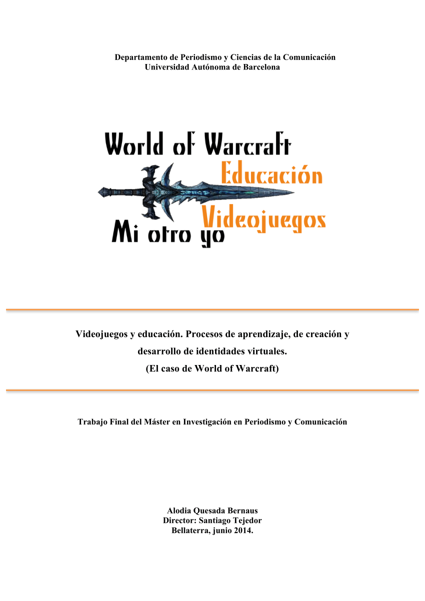 PDF) Videojuegos y educación