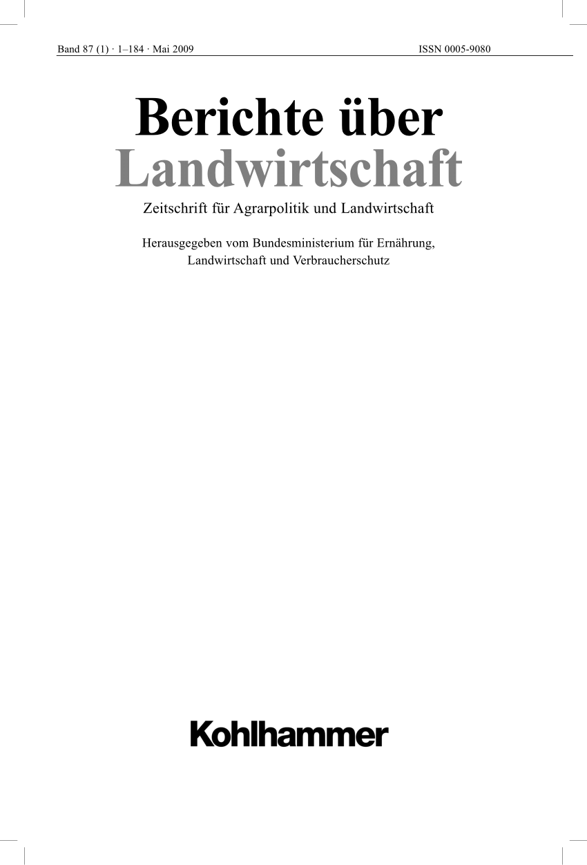 PDF Wissen und Image bei Landwirten und Experten bezüglich Betriebsgemeinschaft ein Vergleich der beiden Gruppen