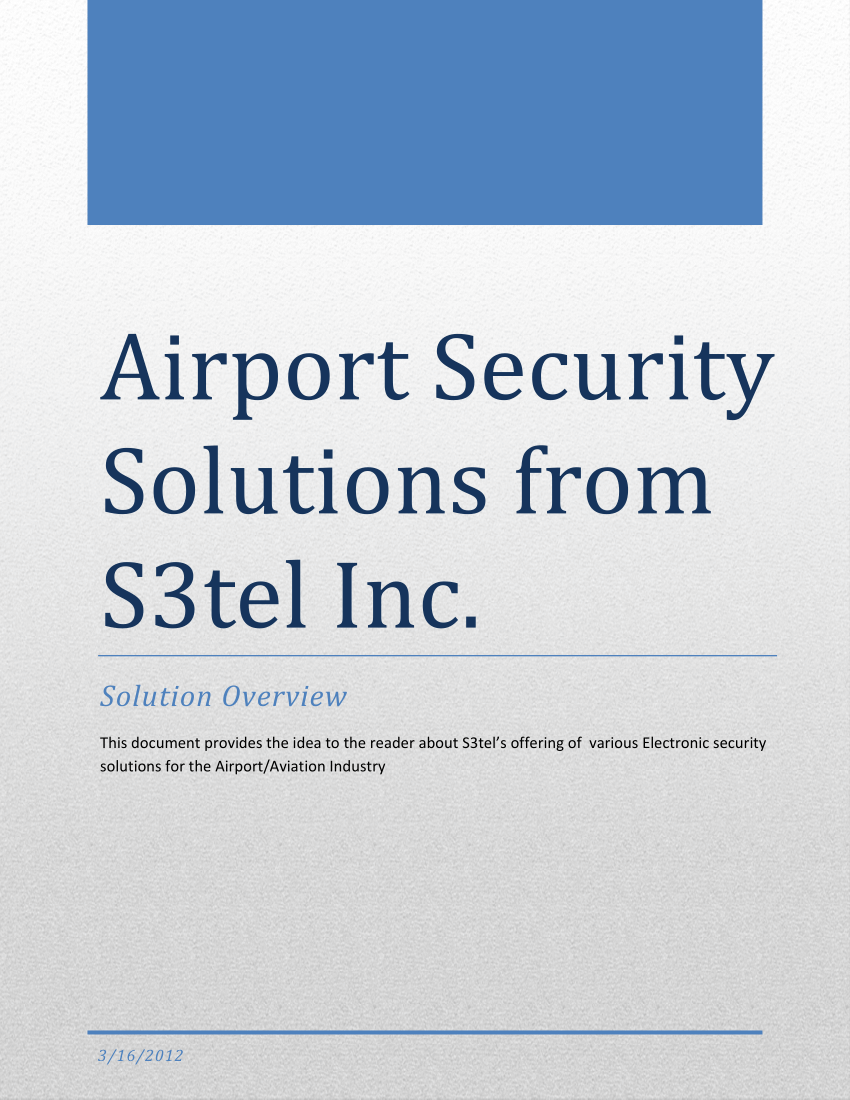 airport security research paper topics