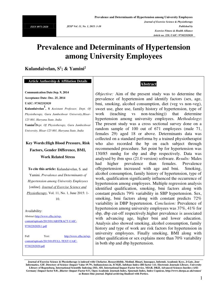 hypertension journal article