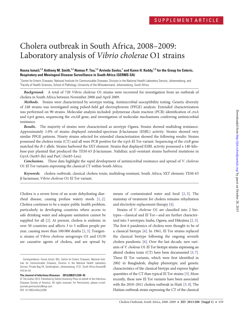 research on cholera pdf