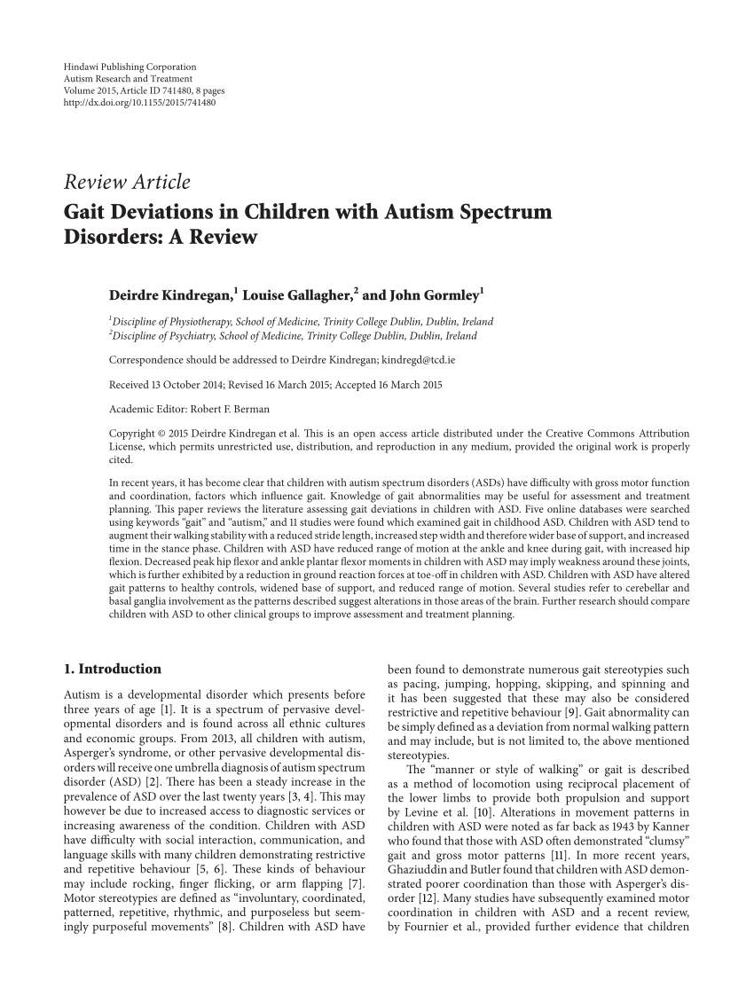 autism research paper