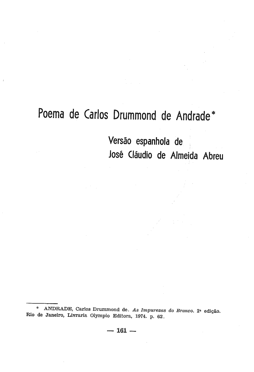 Poesias de Carlos Drummond para Serem Trabalhadas PDF, PDF, Poesia