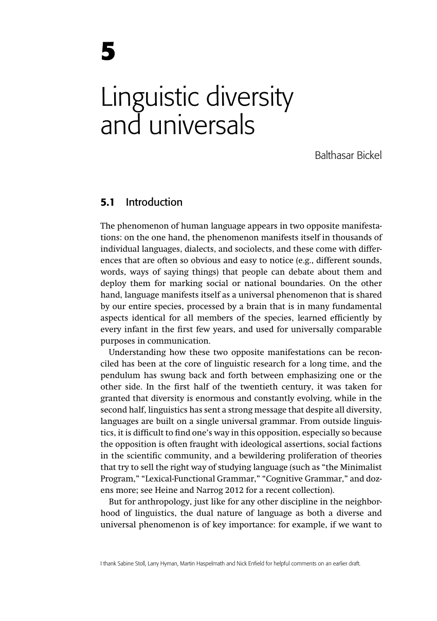 thesis on linguistic diversity
